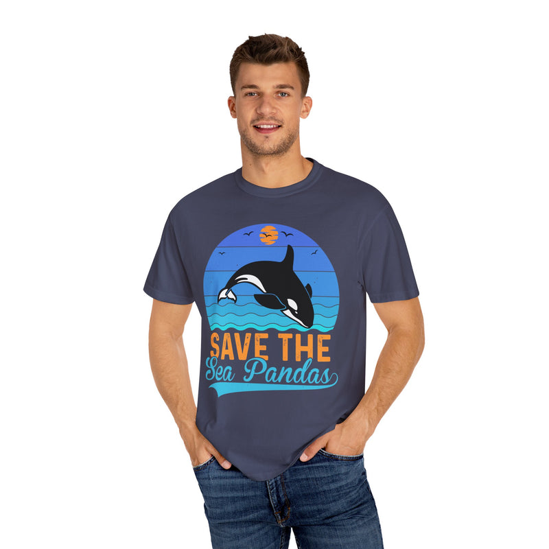 Save The Sea Pandas Comfort Colors Unisex Garment-Dyed T-shirt
