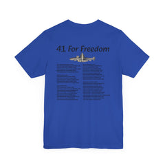 41 For Freedom FBM Fleet Ballistic Missile Submarine Unisex Jersey Short Sleeve Tee