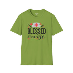 Blessed Nurse - Unisex Softstyle T-Shirt | Nurse Awareness, Medical Apparel, Gift For Her, Scrub Tee, Hospital Staff Gift, Registered Nurse