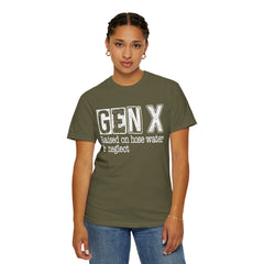 GEN X FUNNY graphic, Raised on Hose Water and Neglect, Retro Comfort Colors 1717, unisex garment-dyed t-shirt, gift for him, gift for her, Birthday gift tee, Vintage Style graphic tee, Fathers Day Shirt