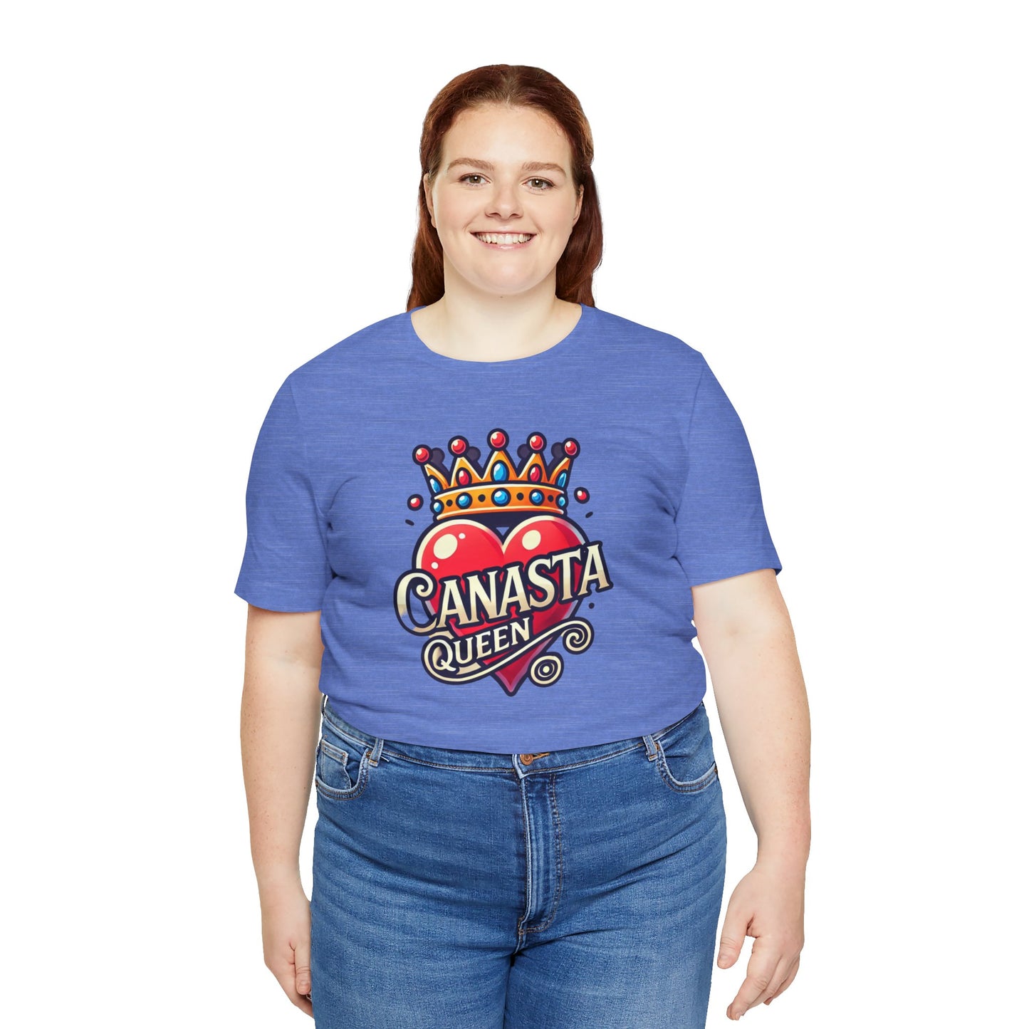 Canasta Queen Crown and Heart - Graphic Unisex Tee