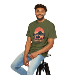 Yellowstone National Park Graphic, Comfort Colors Soft Relaxed Fit Unisex Garment-Dyed T-shirt