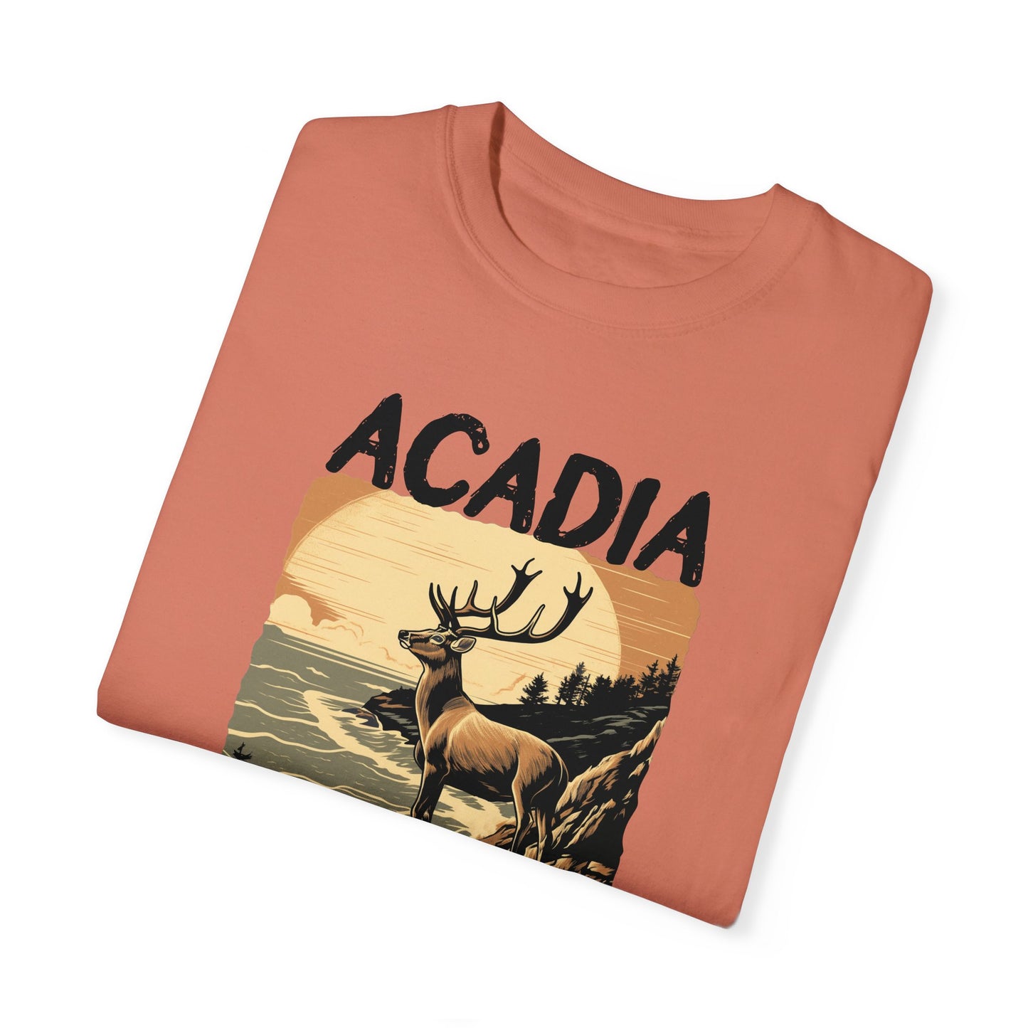 Arcadia National Park Graphic, Comfort Colors Soft Relaxed Fit Unisex Garment-Dyed T-shirt