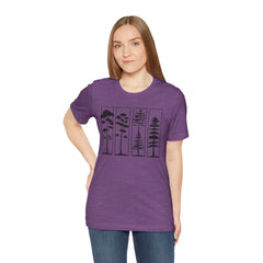 Nature-Inspired Unisex Jersey Tee, Tree Graphic T-Shirt, Eco-Friendly Fashion, Gift for Nature Lovers, Casual Wear, Outdoor Adventure