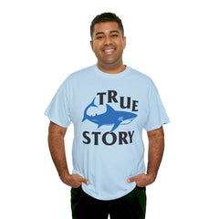 Amputee Humor Shark Attack  - Unisex Heavy Cotton Tee