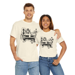 Abstract Retro Racing Car Unisex Heavy Cotton Tee | Perfect for Car Enthusiasts, Father's Day Gift, Casual Wear, Vintage Style, Unique Graphic Shirt