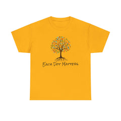 EACH DOT MATTERS Tree Unisex Heavy Cotton Tee / International Dot Day / Happy Dot Day / Teachers / Children / Elementary School