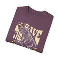 Whales, Save The Ocean -  Graphic Unisex Garment-Dyed T-shirt