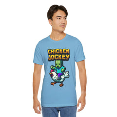 Video Game Chicken Jockey Tee - Unisex Short Sleeve T-Shirt
