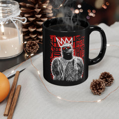 Hip Hop Crowned Rapper Graphic - Black Mug (11oz, 15oz)