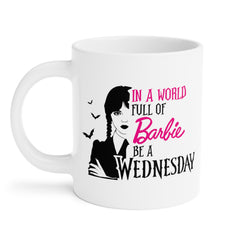 Wednesday Addams - Ceramic Mugs (11oz\15oz\20oz) | Pop Culture | Addams Family | Barbie | Gift For Her | Gothic Style Mug | Creepy Comedy