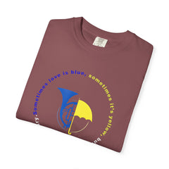Blue French Horn & Yellow Umbrella T-Shirt — HIMYM Fan Tee