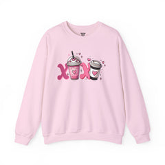 Woman's Love Coffee Valentine -  Unisex Heavy Blend™ Crewneck Sweatshirt