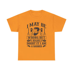 Humorous Barber Tee, Funny Barber Gifts, Unisex Cotton Shirt, Barber Appreciation, Father's Day Gift Tee, Hair Stylist T-Shirt