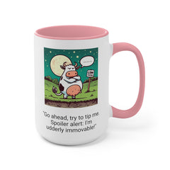 COW TIPPING Awareness - Accent Mugs | Cow Tipping Is Real, Bovine Humor. Gift For Him, Gift For Her, Farm Humor, Cow Fan Gift, Farm Animal