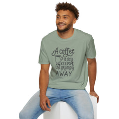 A COFFEE A Day Keeps The Grumpy Away Unisex Softstyle T-Shirt