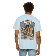 Back Graphic "Who Let the Dogs Out?" Baldwin Harbor Animal Hospital Cute Vet Clinic T Shirt