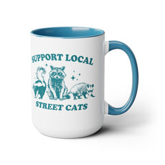 Funny Critters Quote, Two-Tone Coffee Mugs, 15oz, Animal Lovers Gift, gift for her, gift for him, office mug gift, Birthday Gift,