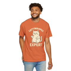 Cattywampus Expert T-Shirt | Funny Cat Tee, Gift for Cat Lovers, Cute Pet Shirt, Casual Wear, Unisex Apparel