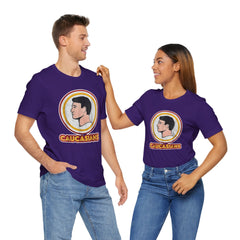 Graphic Tee - Funny Caucasians Satire Head Shot Unisex Jersey Short Sleeve Tee