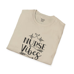 Nurse Vibes - Unisex Softstyle T-Shirt | Nurse Awareness, Medical Wear, Gift For Her, Scrubs Lover, Hospital Staff Gift, Registered Nurse,RN