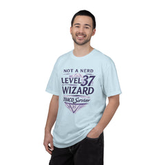 Level 37 Wizard T-Shirt — "Not a Nerd" THAC0 Survivor D&D Gamer Tee