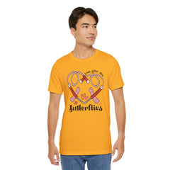 Phlebotomist Heart Butterflies Tee