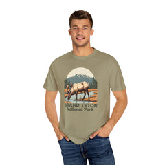 Grand Teton National Park Graphic, Comfort Colors Soft Relaxed Fit Unisex Garment-Dyed T-shirt