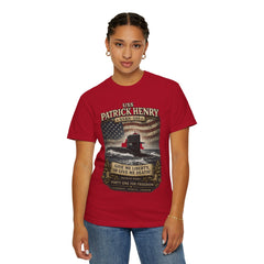 USS Patrick Henry SSBN 599 Submarine T-Shirt with a quote from its namesake