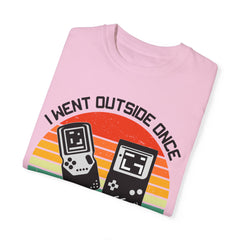 Retro Gamer Unisex T-Shirt - "I Went Outside Once"