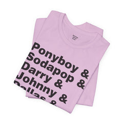 The Outsiders Shirt, Greasers Characters Shirt, Unisex Jersey Short Sleeve Tee