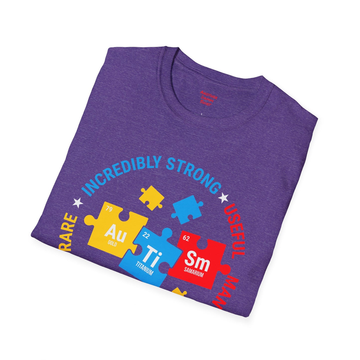 Autism awareness tee, softstyle tee, unisex autism shirt, puzzle graphic tee, shirt for autism, support autism tee, gift for autistic child