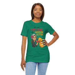 Wisdom Glitter Tee: Funny Gift for Dog Lovers, Mother's Day, Birthday, Casual Wear, Unisex Shirt