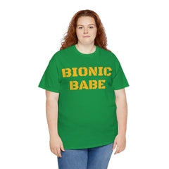 BIONIC BABE Amputee Humor   - Unisex Heavy Cotton Tee