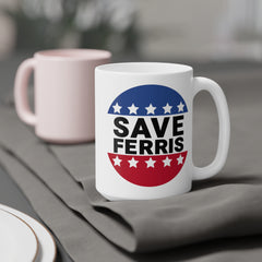 SAVE FERRIS Mug,Ferris Beuller,Movie Quote,Unique Gift,Gift for him,Gift for Her,80s Movie,80s movie memorabilia,retro film mug,Chicago gift
