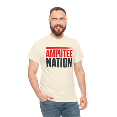 Amputee Nation Unisex Heavy Cotton Tee, Support Shirt, Gift for Amputees, Awareness Apparel, Casual Comfort Wear