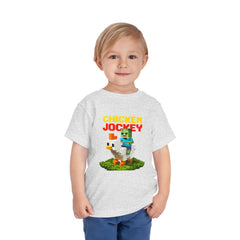 Toddler Chicken Jockey Tee - Fun Minecraft Animal T-Shirt for Kids