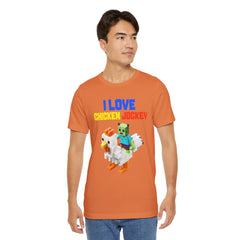 Video Game Movie I Love Chicken Jockey Tee - Unisex Short Sleeve T-Shirt