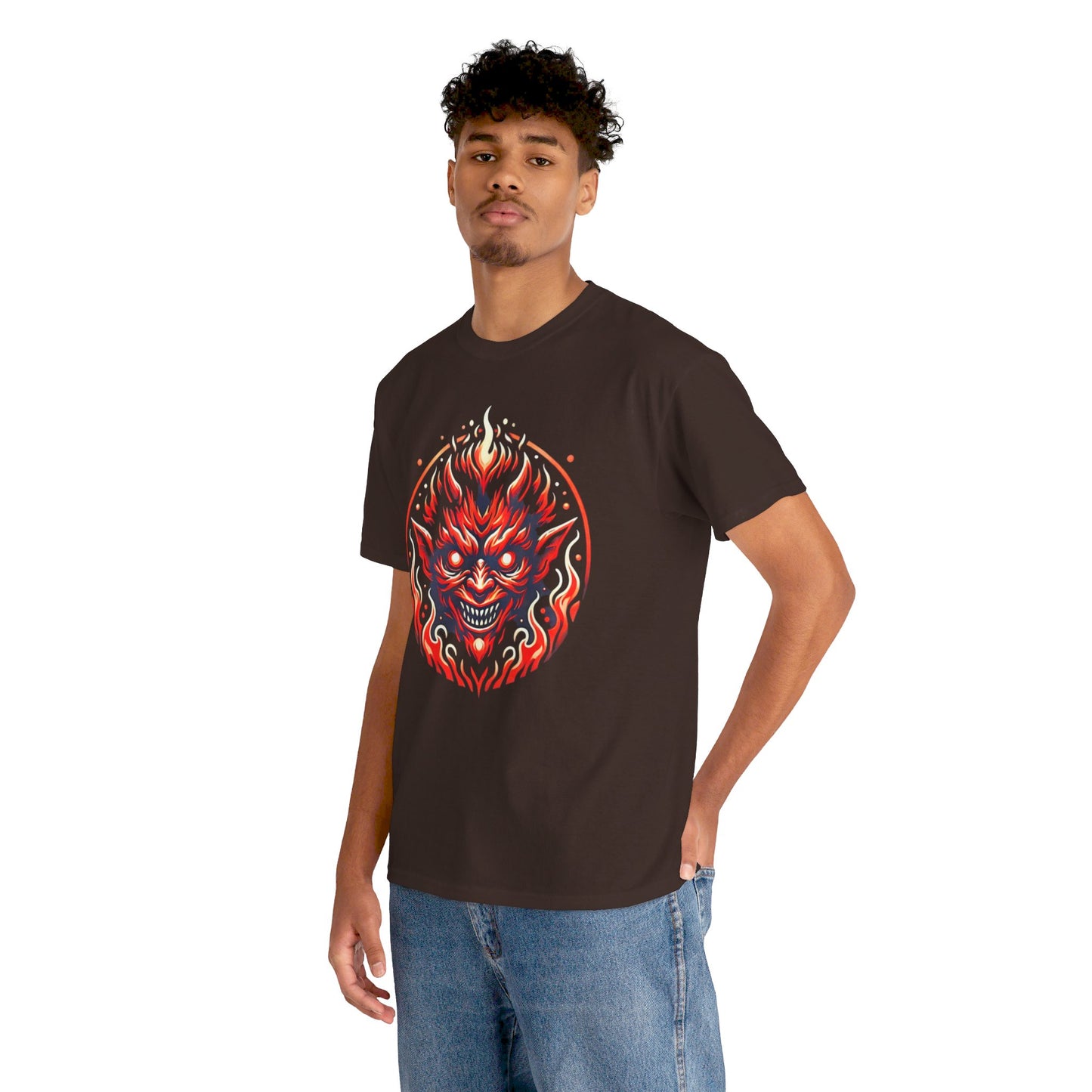 Fiery Fire Imp - Graphic Unisex Heavy Cotton Tee