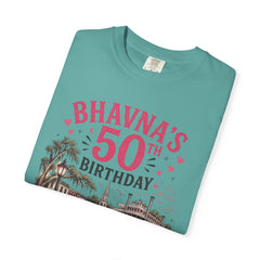 Bhavna Personalized 50th Birthday Girls Trip Savannah, Georgia T-Shirt
