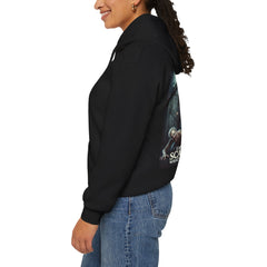 Scare Actor Front Logo back Image Unisex Heavy Blend™ Pullover Hooded Sweatshirt
