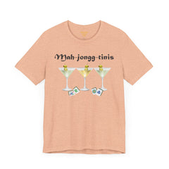 Mah-jongg-tinis  / Mahjong Martini graphics  / Unisex Jersey Short Sleeve Tee /  See Our Matching Tote Bags and Coffee Mugs