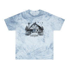 Welcome To Our Farm Graphic Unisex Color Blast T-Shirt