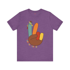 Thankful Teacher T‑Shirt – Hand Turkey Teacher Appreciation Tee