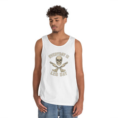 Fitness Tank Top - Skull Leg Amputee Gym Workout Shirt