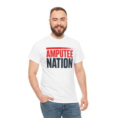 Amputee Nation Unisex Heavy Cotton Tee, Support Shirt, Gift for Amputees, Awareness Apparel, Casual Comfort Wear