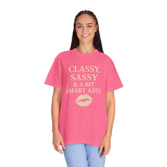Classy Sassy T-shirt, Unisex Casual Top, Statement Tee, Gift for Her, Fashion Apparel, Birthday Humor Shirt