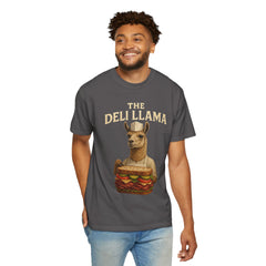 Funny Deli Llama Unisex T-Shirt - Perfect for Foodies and Animal Lovers