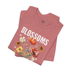 Floral Tee - Blossoms Blooming With Timeless Charm - Positive Vibes