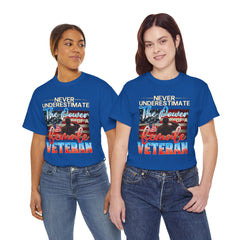 Female Veteran Pride T-Shirt — Gift for Her (Army, Navy, Air Force, Marines)